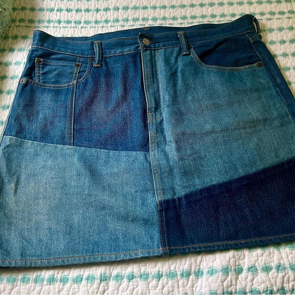 Levi’s Patchwork Denim Skirt - image 1